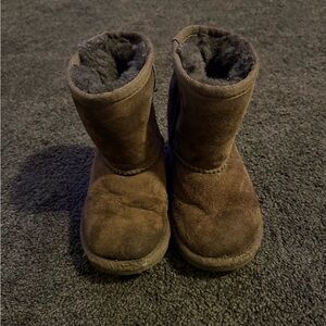 UGG Chocolate Suede Boots- toddler size 8